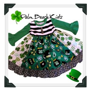 NWT Girls St Patrick Day Boutique Dress